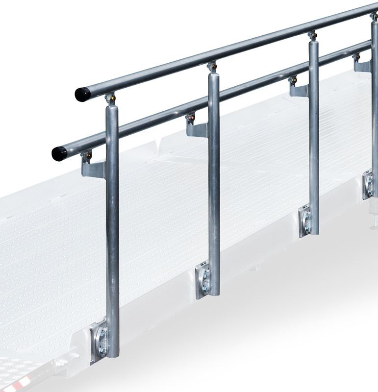 Obustronna poręcz do ramp najazdowych ALTEC AOL-R, 2485 mm (081.40.304)