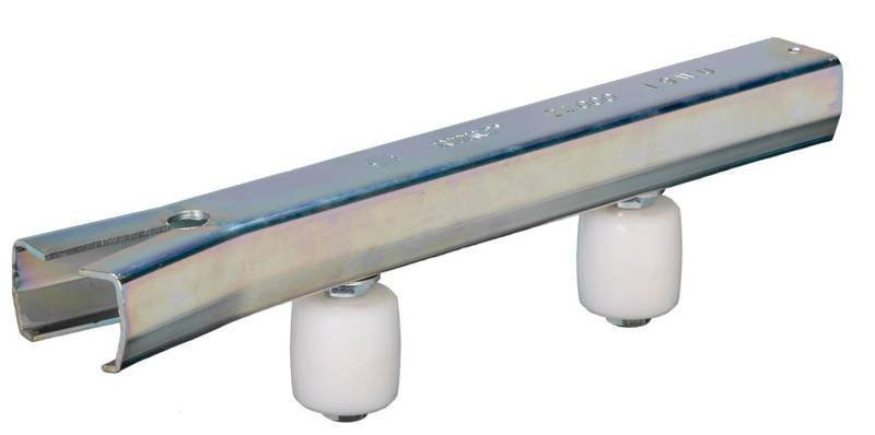 Podwójna nylonowa rolka prowadząca z szyną NIKO 38.X71