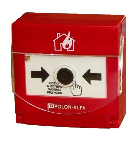 Ręczny ostrzegacz pożarowy ROP-63 wtynkowy IP30