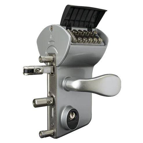 Nawierzchniowy zamek kodowany mechanicznie Locinox VINCI V2 LMKQ na płaskownik 10 mm