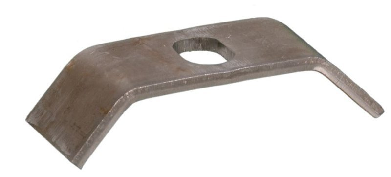 Płytka montażowa do skrzydeł metalowych NIKO 21.F05, stal czarna