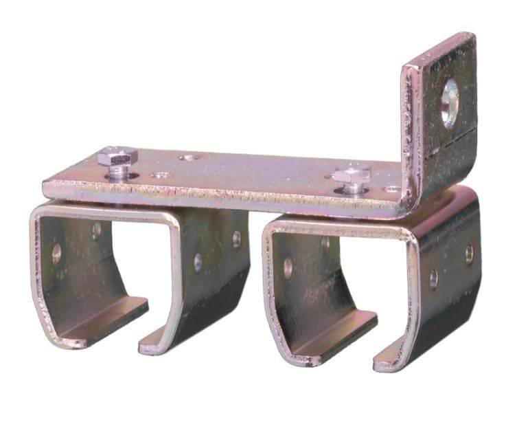 Podwójny uchwyt ścienny szyny NIKO 24.B33, ocynk