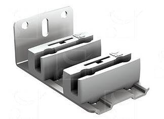 Podwójny regulowany prowadnik dolny MANTION 1128DGU, stal nierdzewna AISI 304