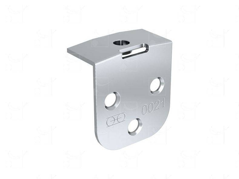 Boczna płytka montażowa do skrzydeł drewnianych MANTION 0021, ocynk