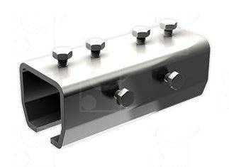 Łącznik szyny MANTION 9041MXA2, stal nierdzewna AISI 304