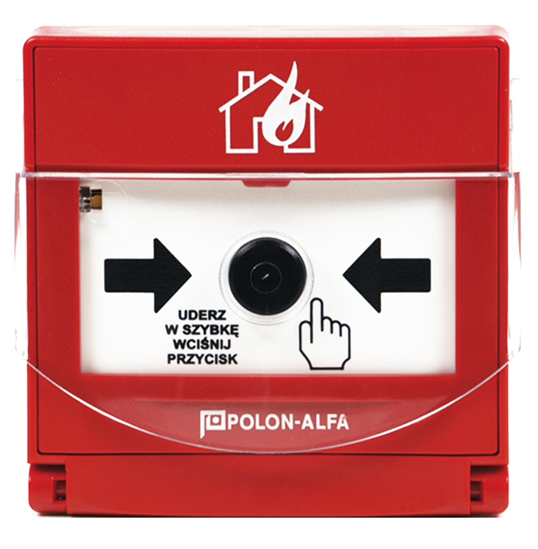 Ręczny ostrzegacz pożarowy ROP-63H wtynkowy IP55