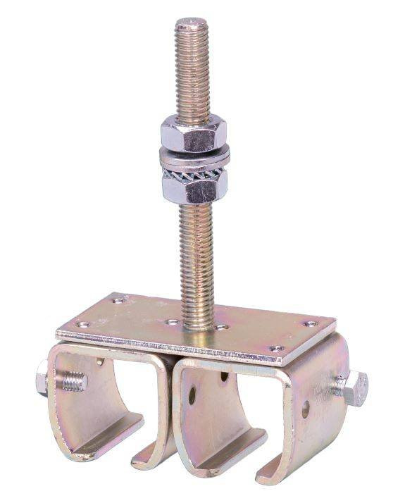 Regulowany podwójny sufitowy uchwyt szyny NIKO 21.B84, ocynk