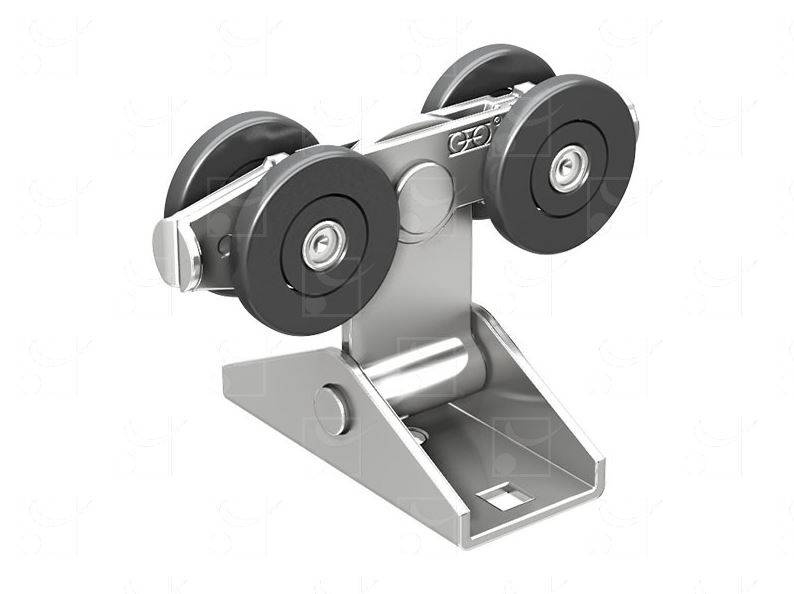 4-kołowy wózek transportowy MANTION 2436, koła nylonowe