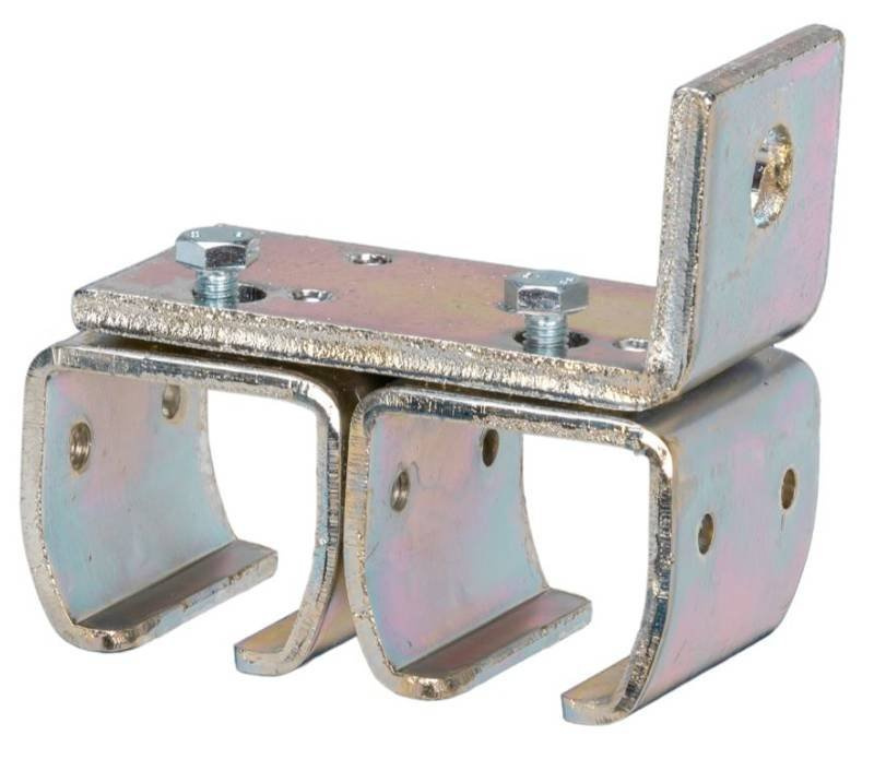 Podwójny uchwyt ścienny szyny NIKO 21.B31, ocynk