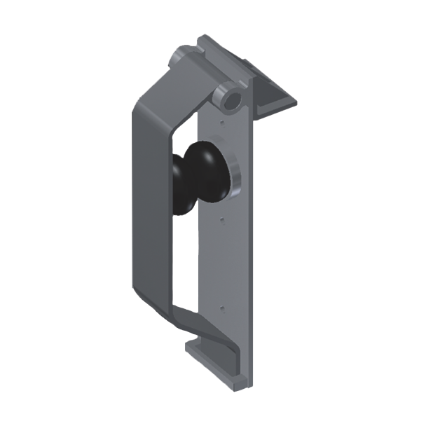 Zderzak stalowy sprężynowy 700 mm (z przewyższeniem 100 mm)