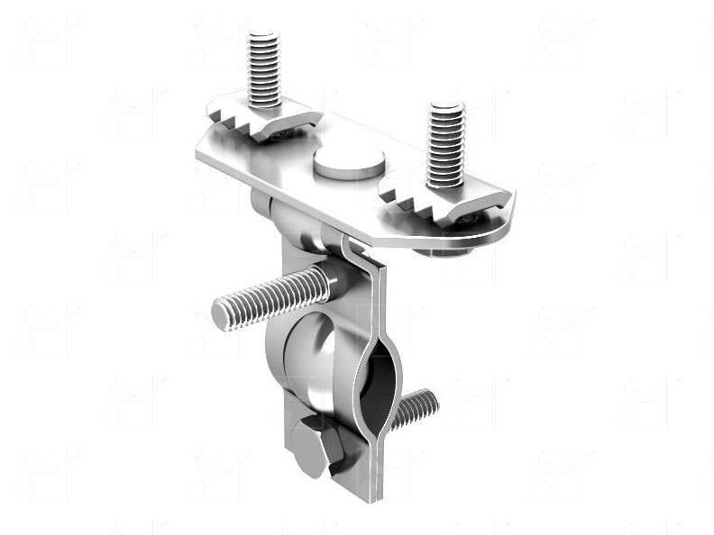 Końcowe, stałe mocowanie kabla okrągłego MANTION 9454R, ocynk