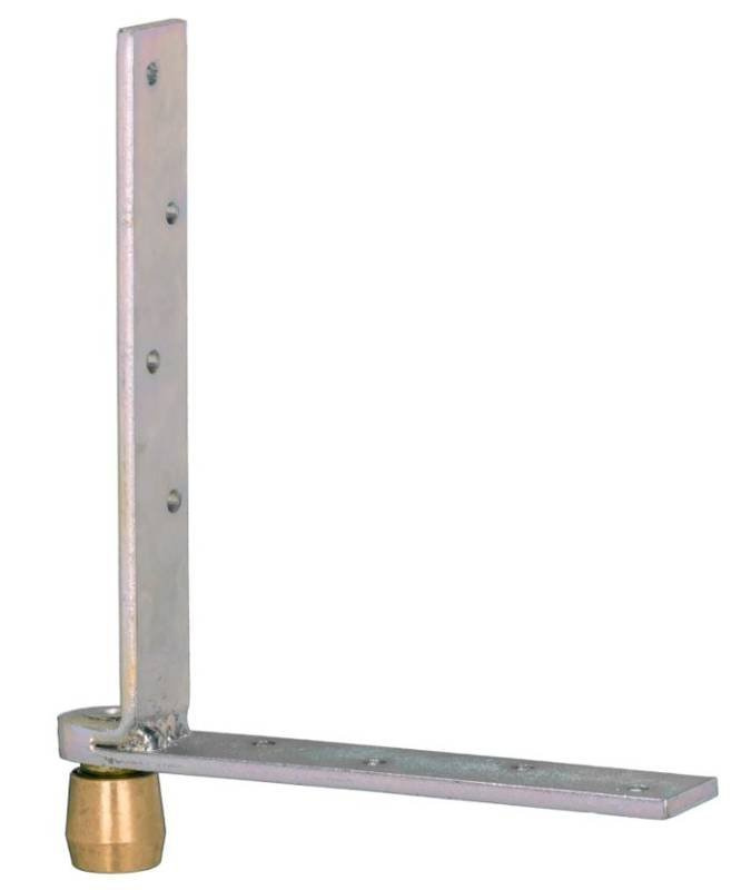 Dolny narożnik do skrzydeł drewnianych NIKO 33.M86, ocynk