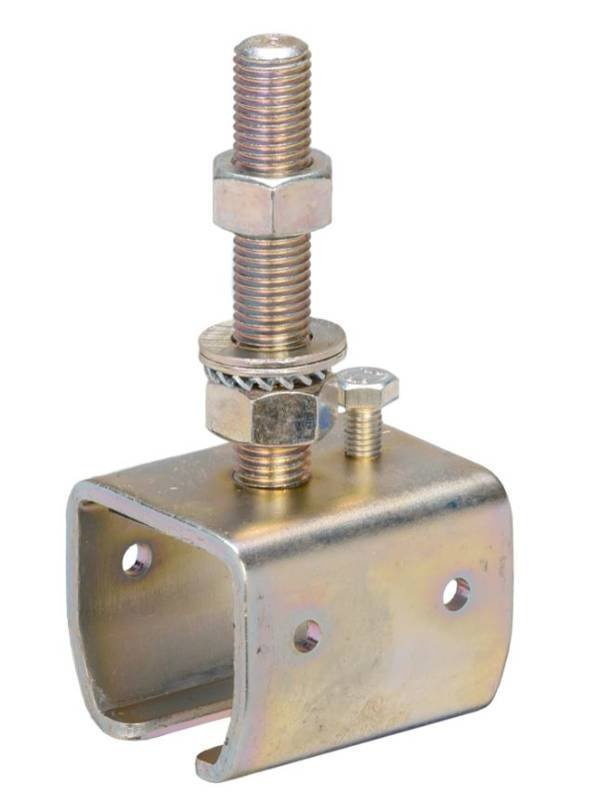 Regulowany uchwyt szyny NIKO 71.B04, stal kwasoodporna AISI 316