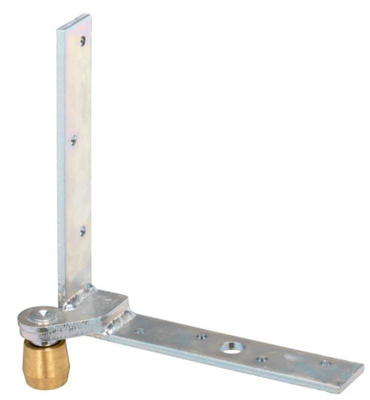 Dolny narożnik do skrzydeł drewnianych NIKO 35.M87, ocynk