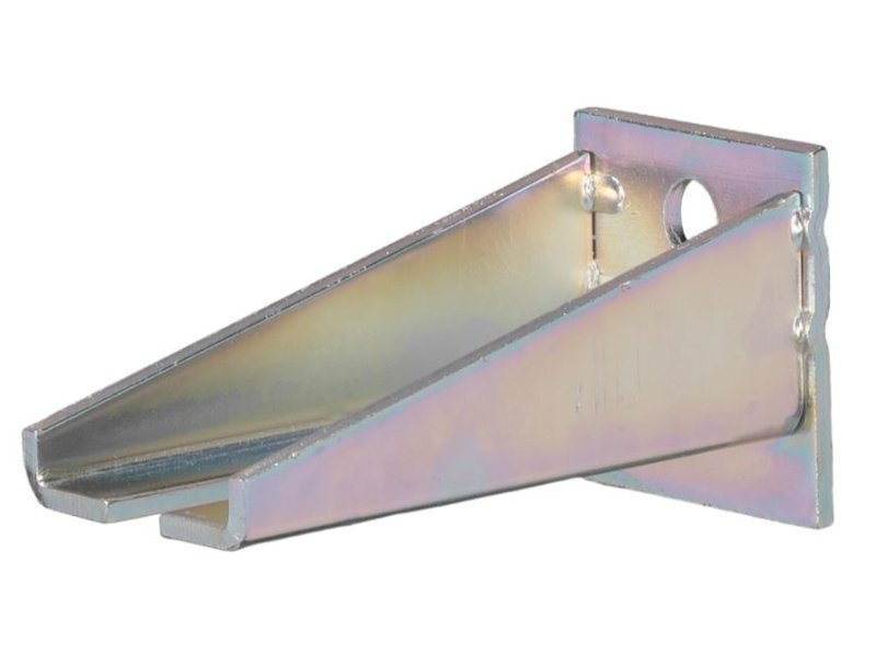 Regulowany podwójny uchwyt ścienny do szyny NIKO 55.B06, stal nierdzewna AISI 304