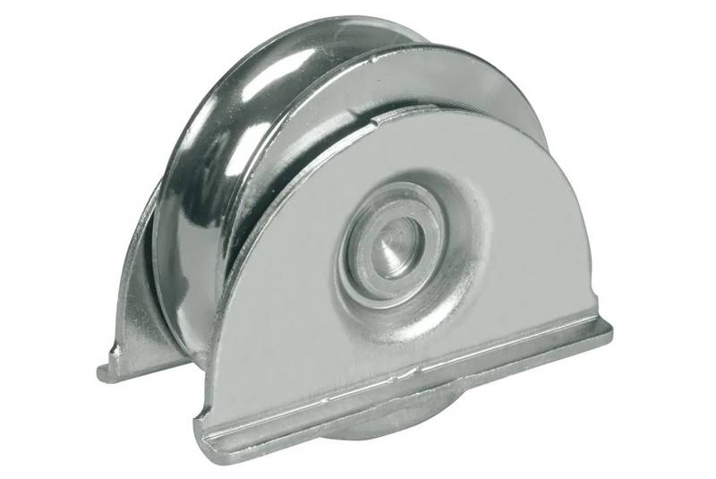 Koło jezdne 1-łożyskowe profil U Ø16 mm z podporą dolną