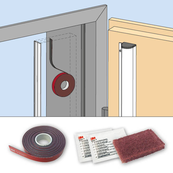 Zestaw do wklejenia rolet ochronnych PLANET